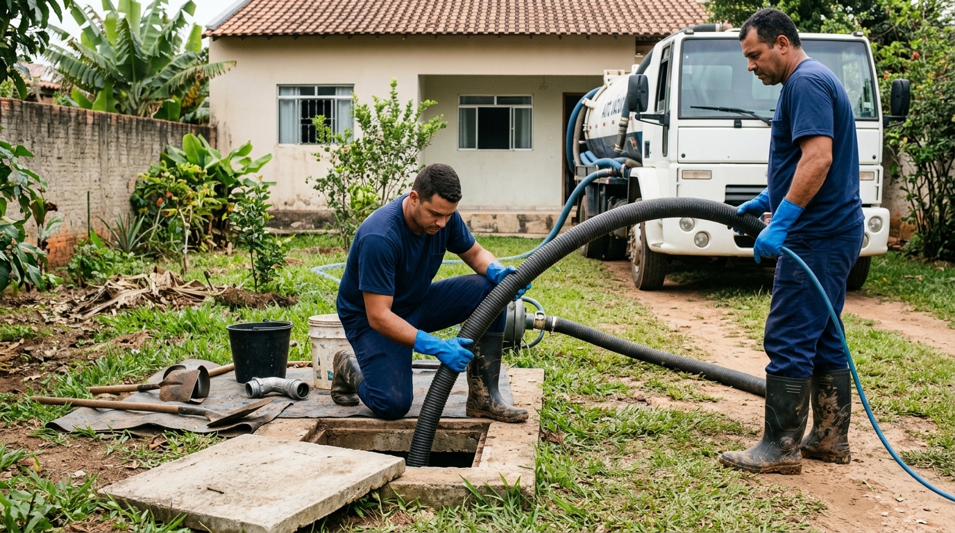 Sucção de Fossa em Contagem‑MG